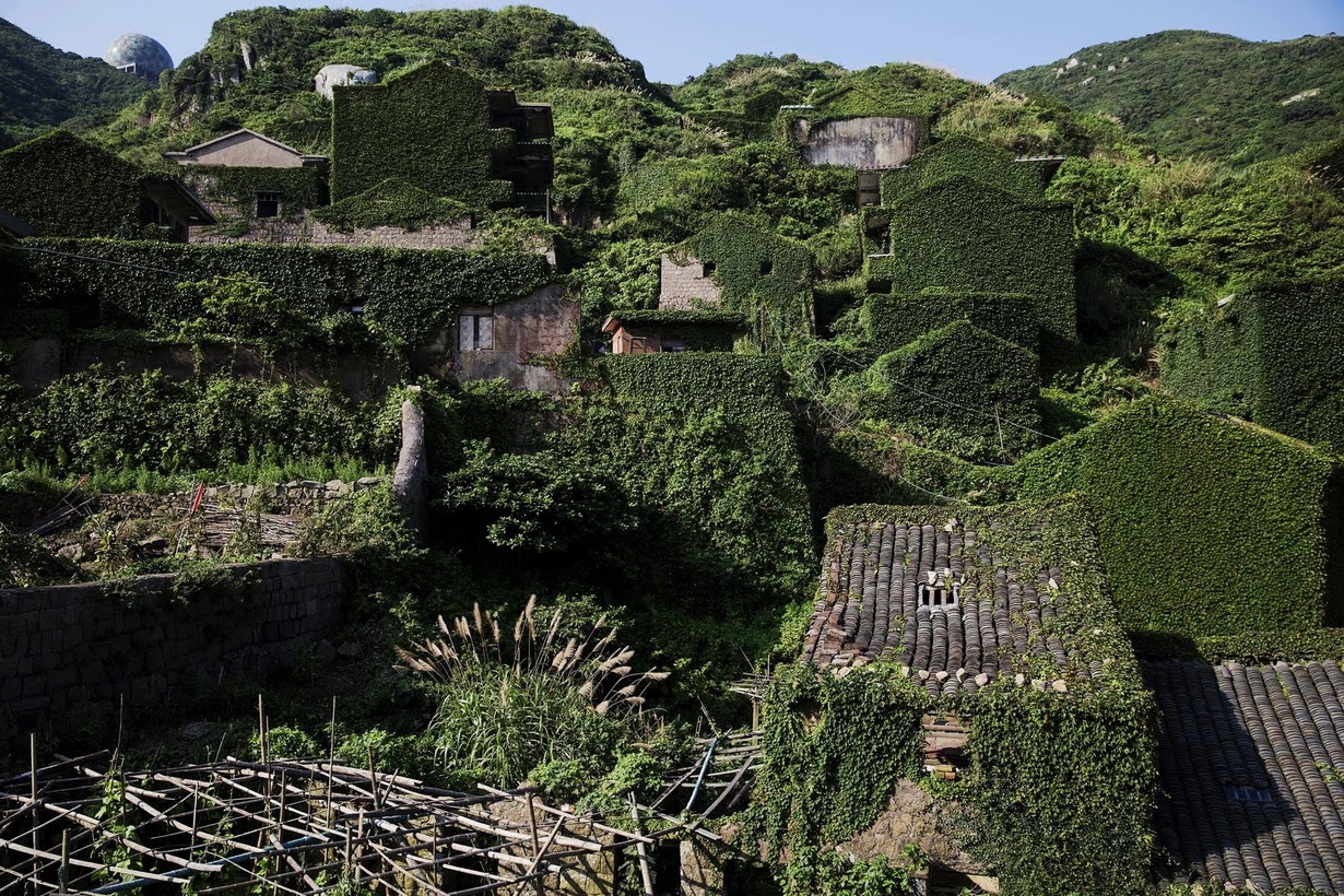 Man's head Only a handful of people still live on the tiny island of Shengshan, but tourists still