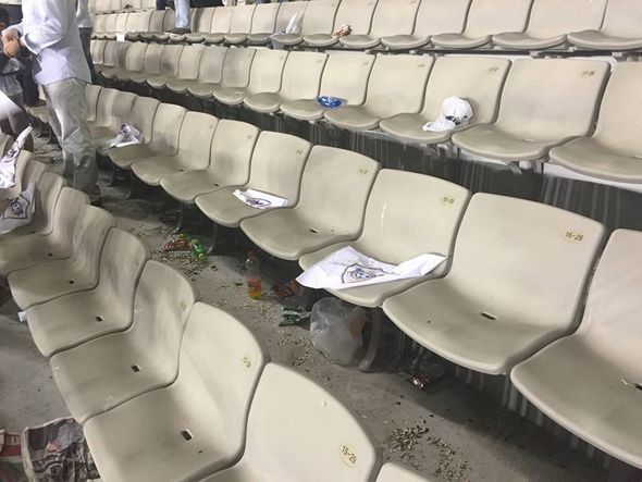 Бескультурье на бакинском стадионе