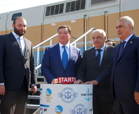 First train from China arrives in Baku via Caspian