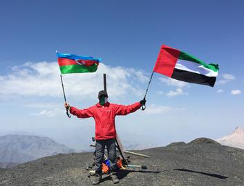 Arabian diplomat climbs to the highest peak of Azerbaijan