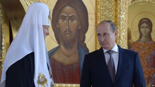 Russian Orthodox Church lends weight to Putin patriotism