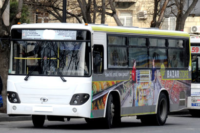 Bakıda marşrut avtobuslarının xətlərində dəyişikliklər edilir
