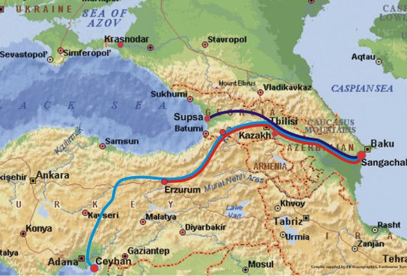 По Баку-Тбилиси-Эрзурум пущен газ