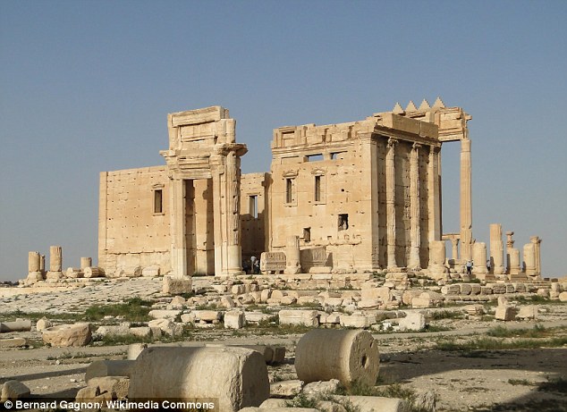 ISIS show off their destruction of 2,000-year-old temple at Palmyra