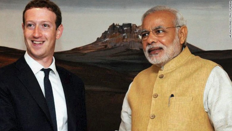 Mark Zuckerberg to host Q&A with Indian leader Narendra Modi