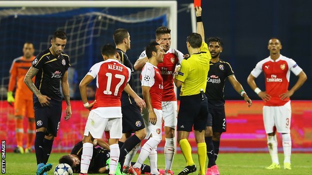 Dinamo Zagreb 2 - 1 Arsenal