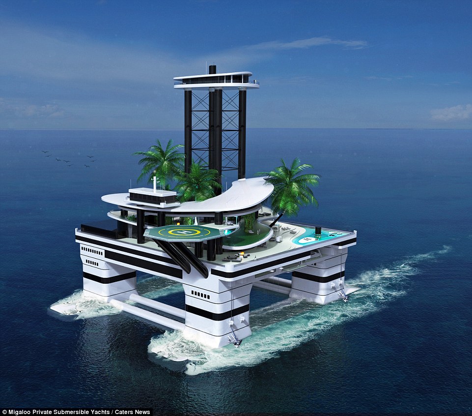 Forget the mega yacht - tomorrow's billionaires can buy a portable ISLAND