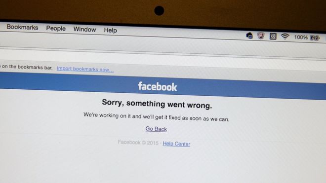 Facebook down for second time in a week