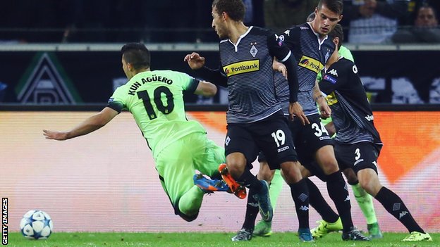 Borussia Mönchengladbach 1 - 2 Man City