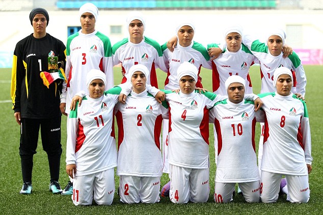 Eight players of the Iranian women’s football team are actually MEN