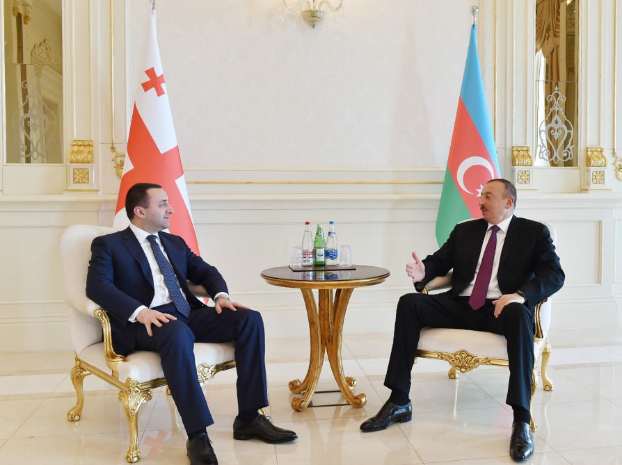 President Aliyev receives Georgia prime minister