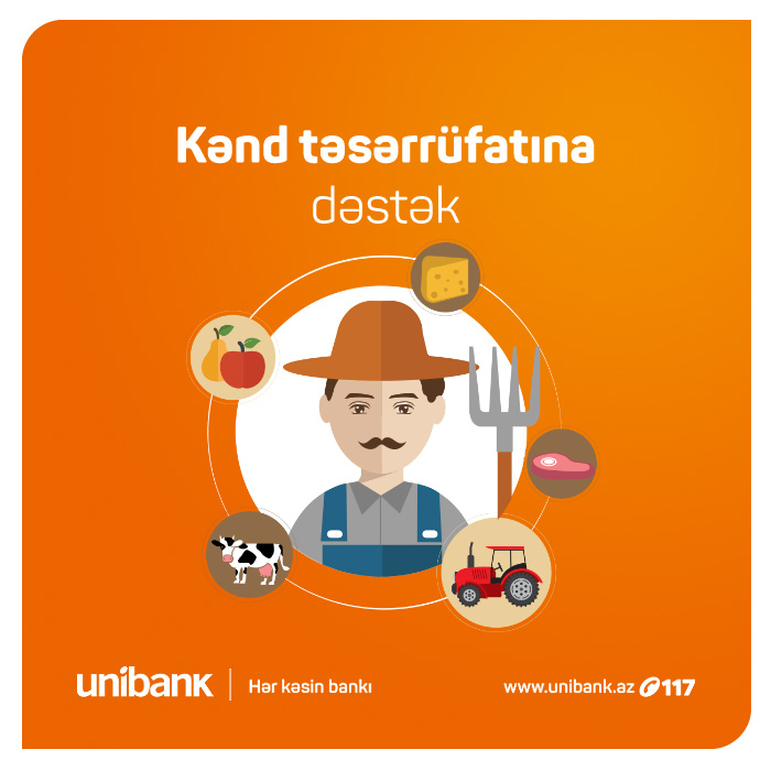 Unibankdan kənd təsərrüfatına dəstək