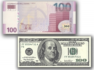 Azərbaycanda dollar bahalaşdı, avro ucuzlaşdı