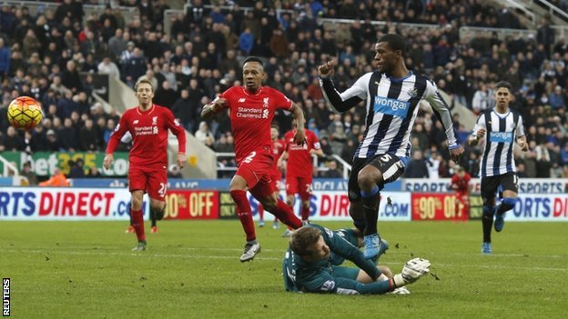 Newcastle 2 - 0 Liverpool