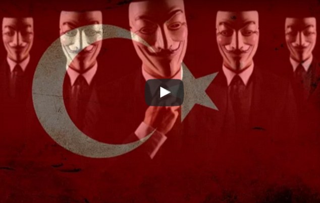 Anonymous launches cyber attack on Turkey after accusing it of supporting ISIS