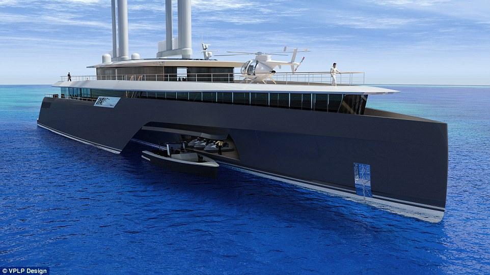 Gone with the wind: Hybrid superyacht