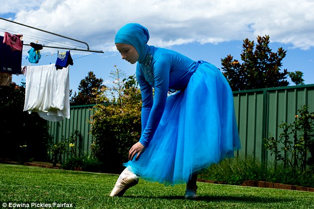 The schoolgirl dreams of becoming the world's first professional Muslim ballerina in a hijab