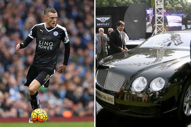 Leicester's Cinderella Man man Jamie Vardy splashes out on £100,000 car