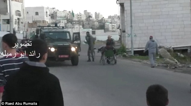 Disabled Palestinian man was knocked out of his wheelchair by Israeli police