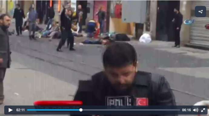 İstanbul terrorundan ŞOK GÖRÜNTÜLƏR - VİDEO 18+