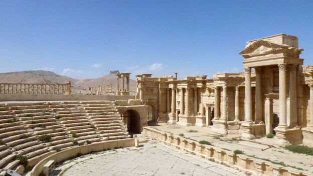 Syria civil war: Palmyra damage in pictures