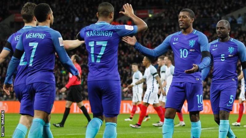 England 1 - 2 Netherlands