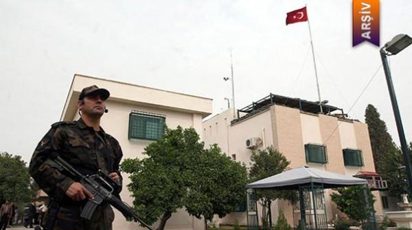 Türkiyə konsulluğunu bombardman edildi