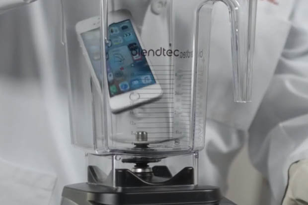 Watch what happens when a brand new iPhone gets put in a blender