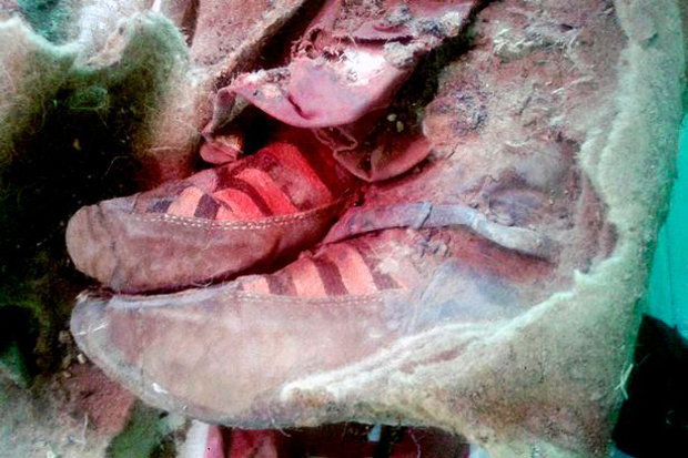 1,500-year old mummy found wearing 'ADIDAS trainers'