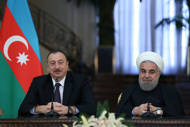 Ильхам Алиев на переговорах с президентом Ирана