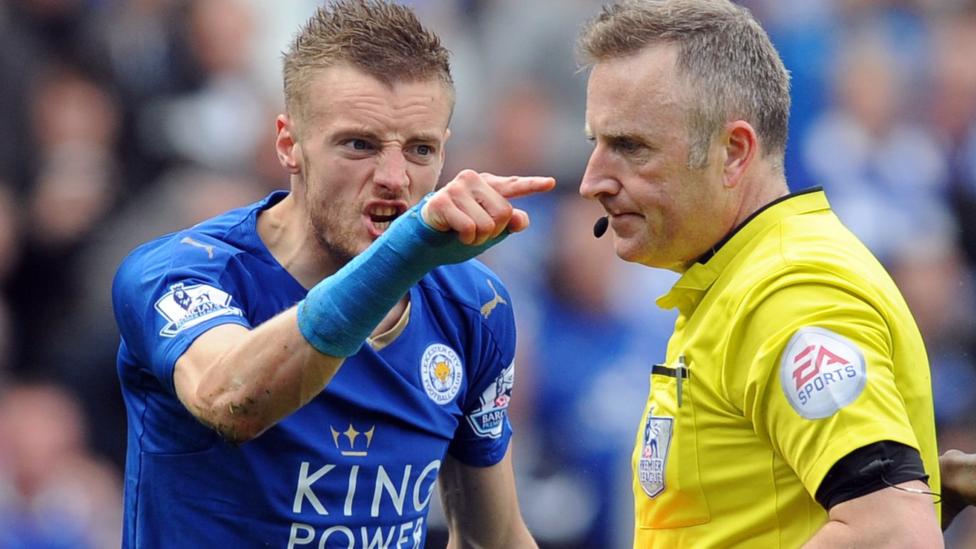 Leicester's Jamie Vardy charged by Football Association over dismissal