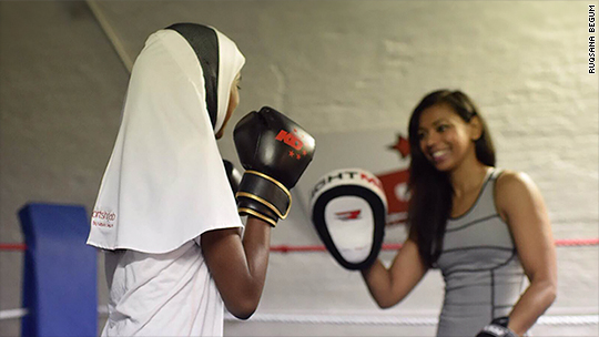 Muslim muay Thai fighter launches her own line of sports hijabs