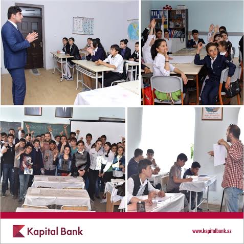В рамках программы «Teach for Azerbaijan» при поддержки Kapital Bank, были проведены первые уроки