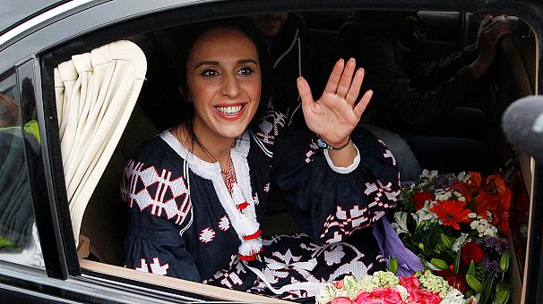 Singer Jamala returns to Kyiv after Eurovision victory