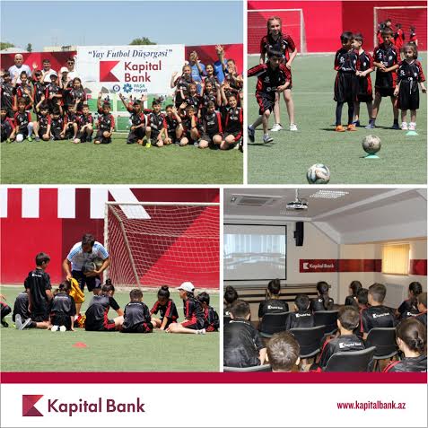 Kapital Bank является официальным партнером проекта «Летний футбольный лагерь»