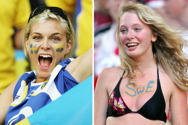 Sweden boasts best looking fans at Euro 2016