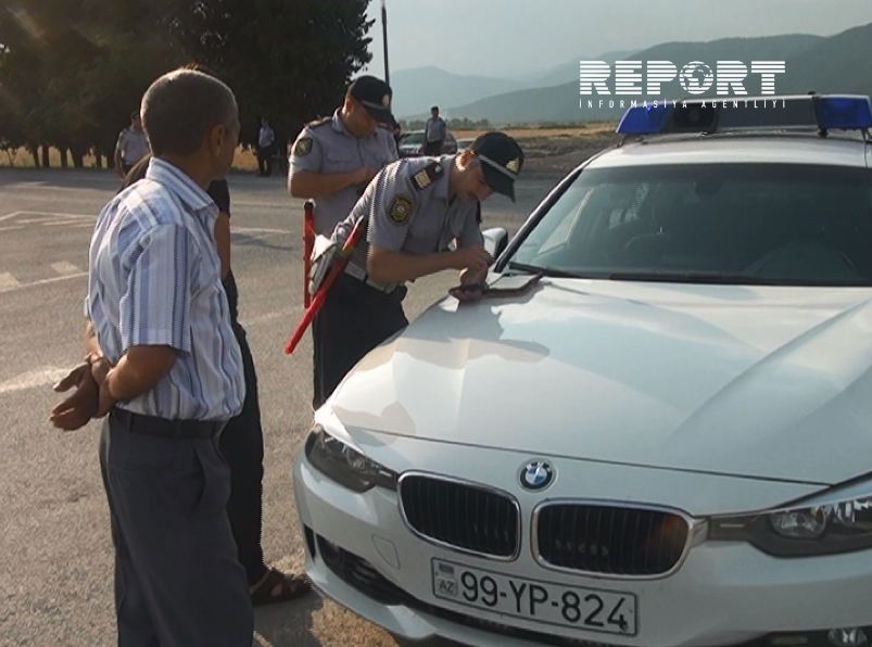 DYP reyd keçirdi, 80-dən çox sürcü cərimələnib - FOTOLAR