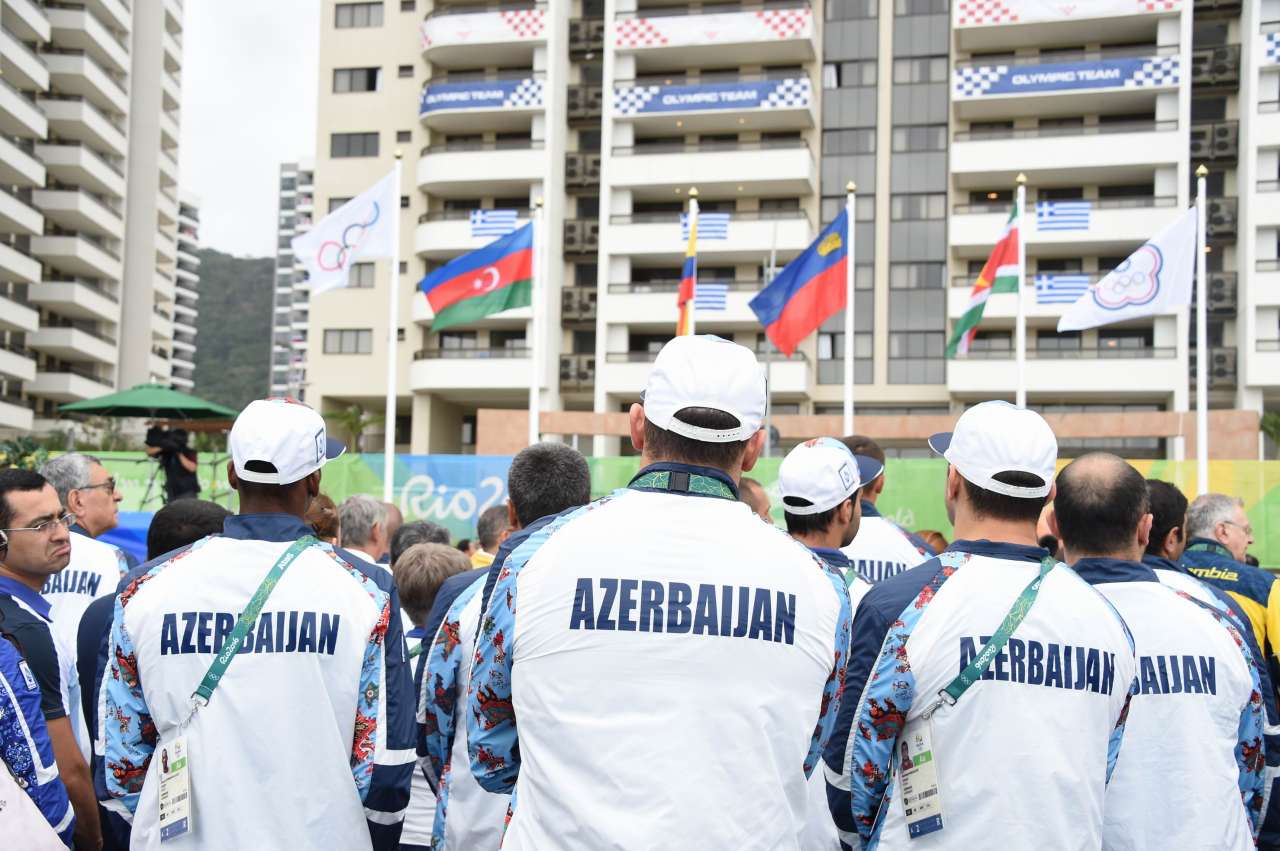 Azerbaijani flag raised in Rio Olympic village