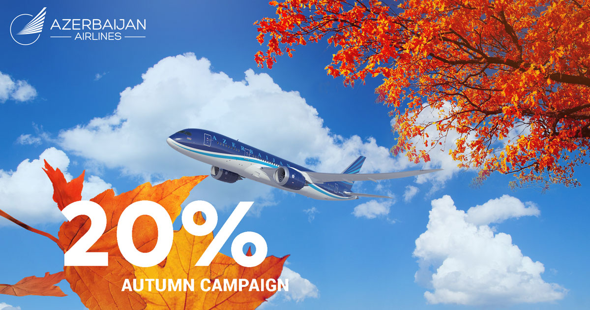 Azerbaijan Airlines announces 20% discount within new autumn campaign