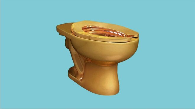 Guggenheim Museum's 18-carat gold toilet to open to public