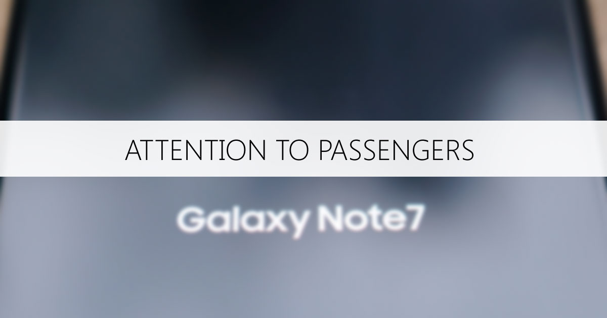 AZAL warns passengers traveling with Samsung Galaxy Note 7 smartphone