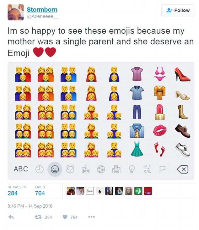 Emojis for single parent families