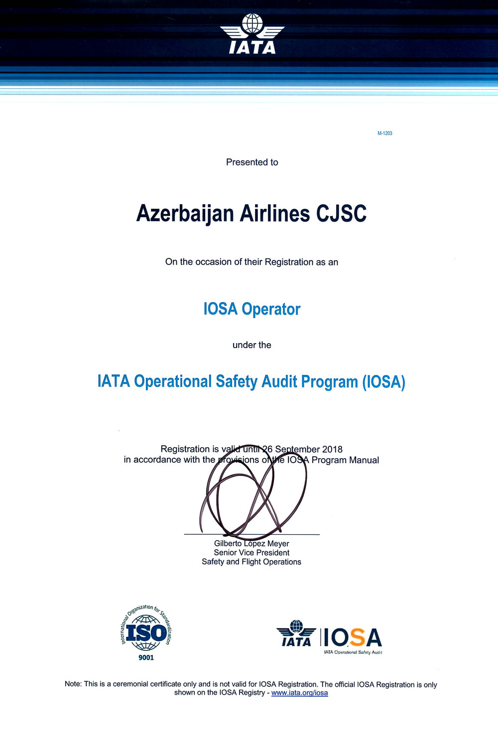 «Азербайджанские Авиалинии» успешно прошли аудит IOSA