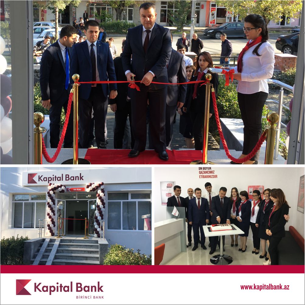 Kapital Bank открыл обновленный филиал в Гахе