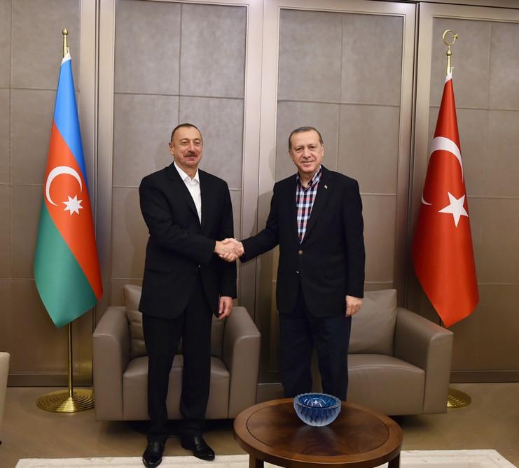 President Ilham Aliyev met with Turkish President Recep Tayyip Erdogan