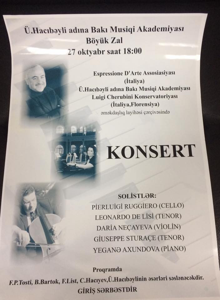 Bakıda klassik italyan musiqisi konserti