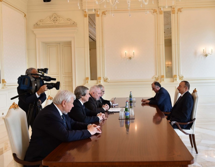 Ilham Aliyev received OSCE Minsk Group co-chairs