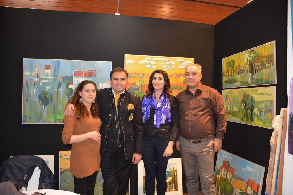 Azerbaijani artist`s works displayed at “Art Shopping” international festival