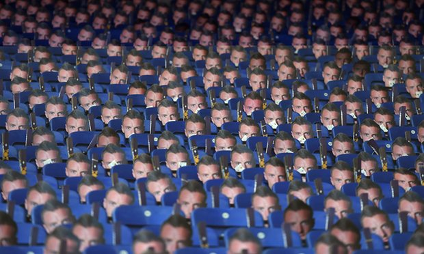 Leicester City give fans 30,000 Jamie Vardy masks to wear in protest at ban