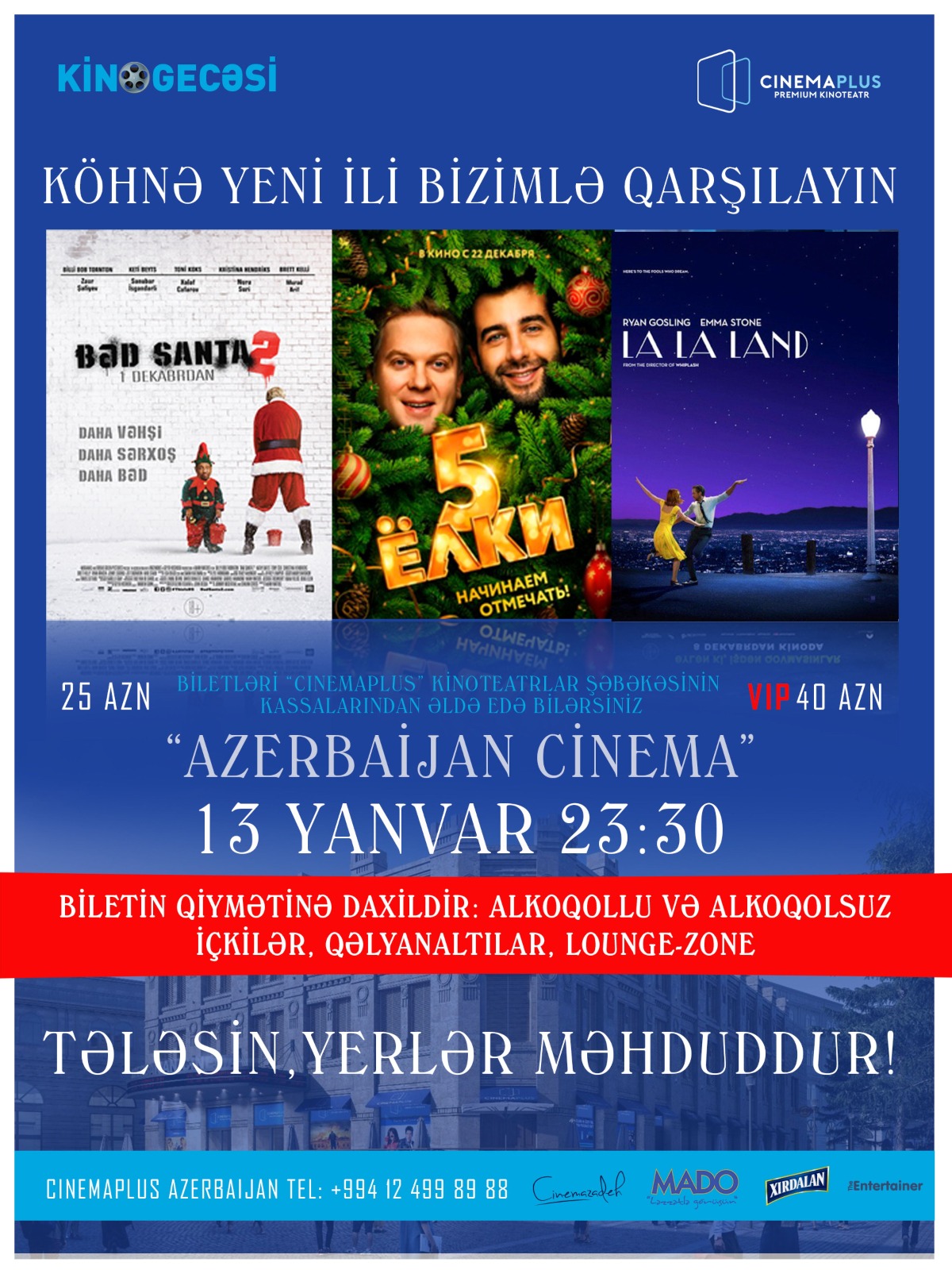 «Ночь в кино» в легендарном кинотеатре «CinemaPlus Azerbaijan»